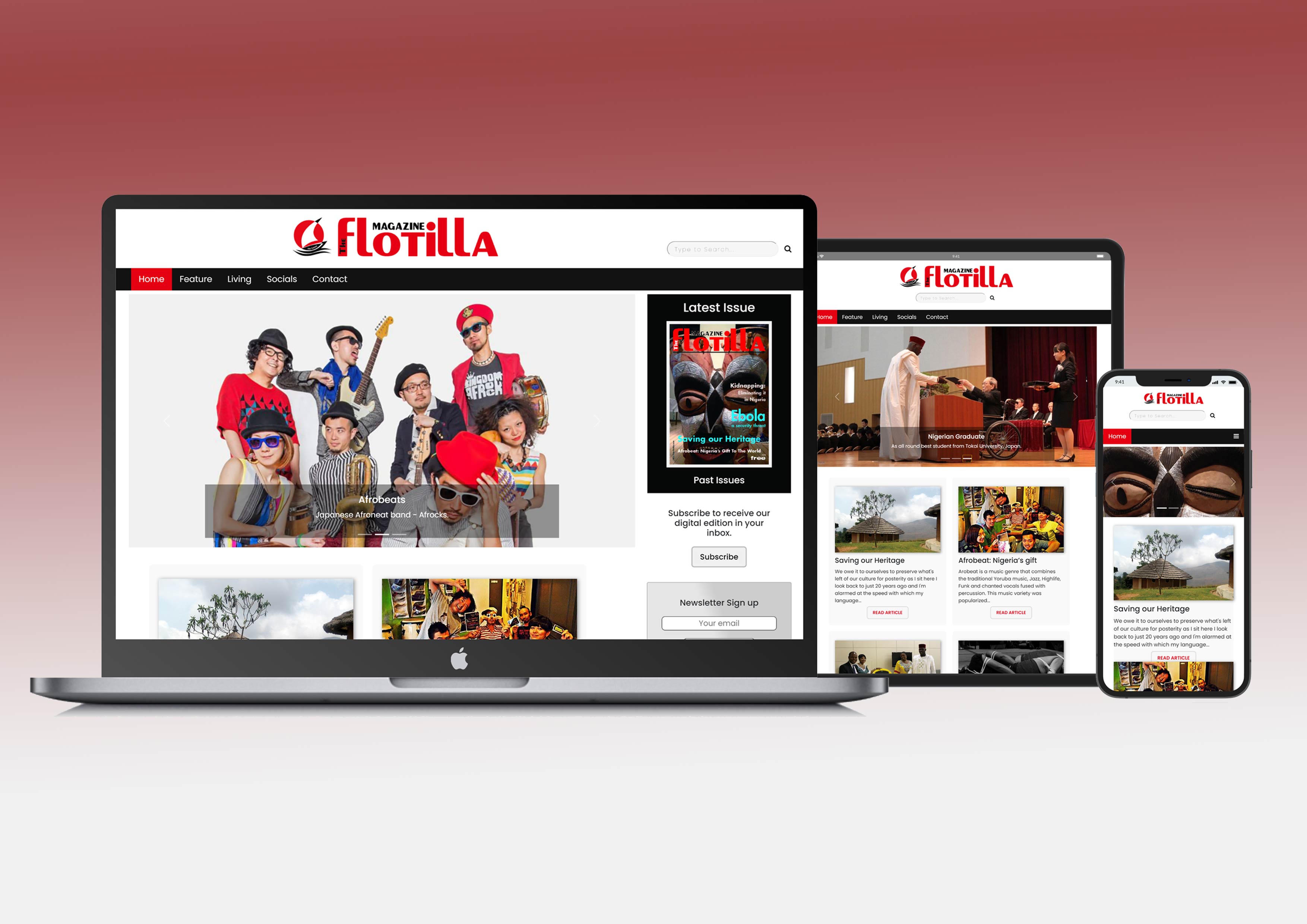 mockup on Apple decices